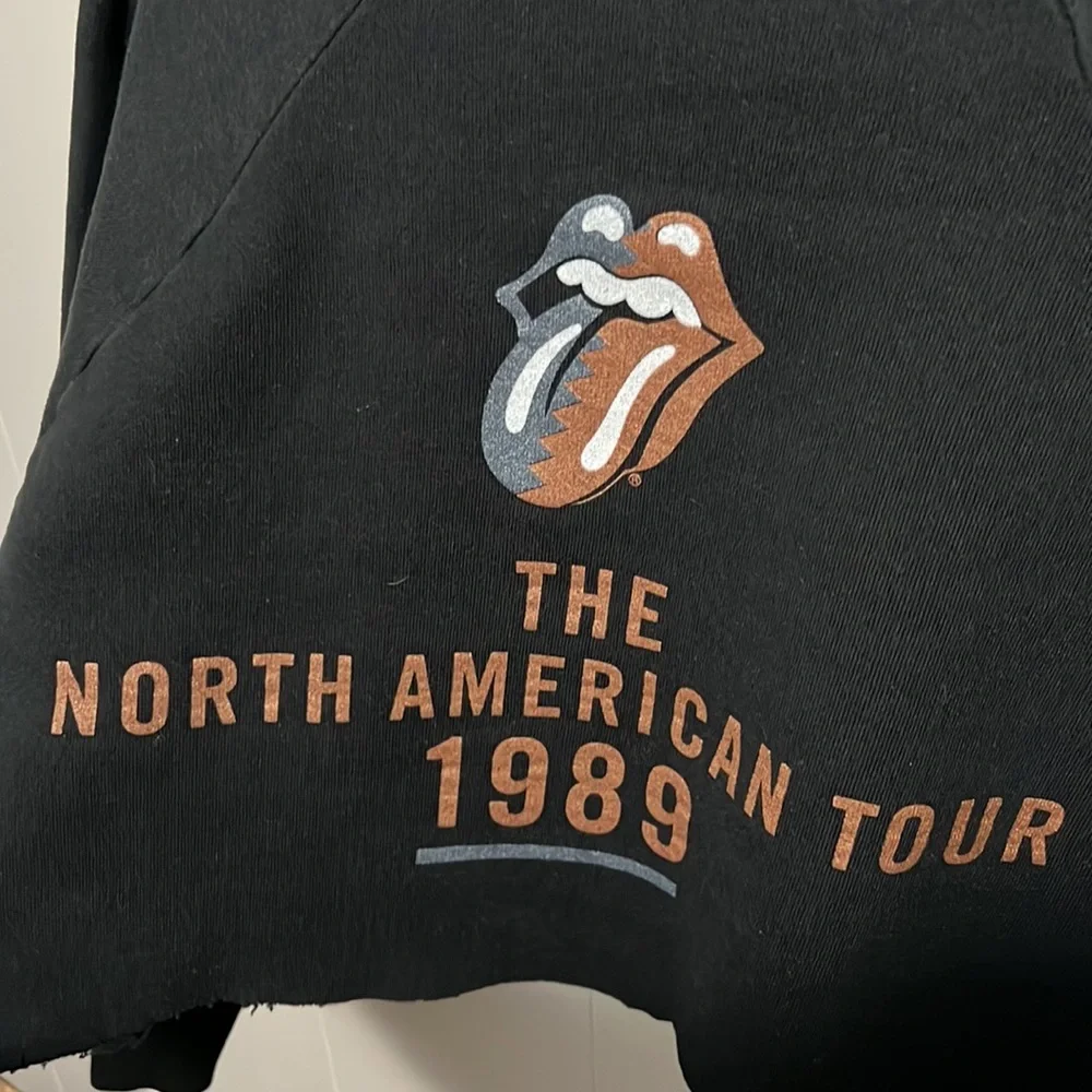 Vintage Hard To Find Rolling Stones 1989 Crewneck Sweater Fruit Of The Loom Tag